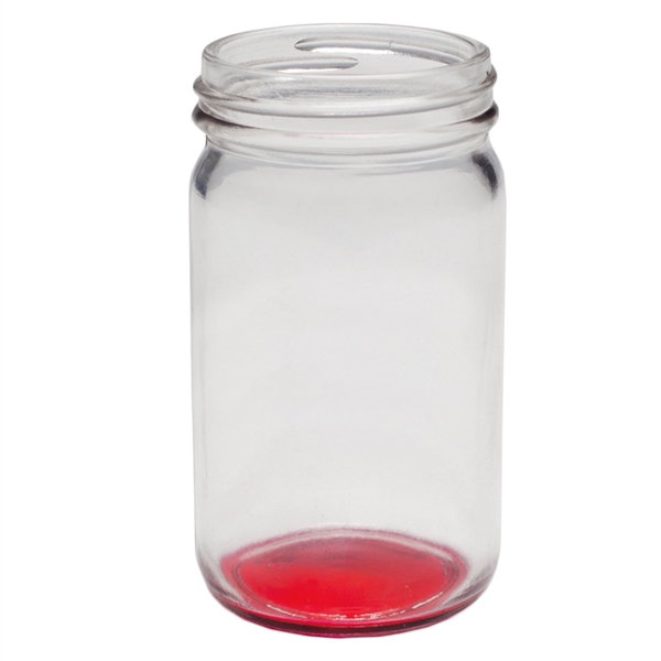 8 oz. mini Mason jars with colored bottoms, made of durable... from ASI 39552 BEL Promo