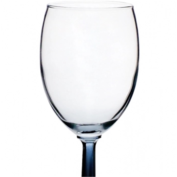 Clear 10 oz. wine glass with hexagonally shaved stem and smooth... from ASI 39552 BEL Promo