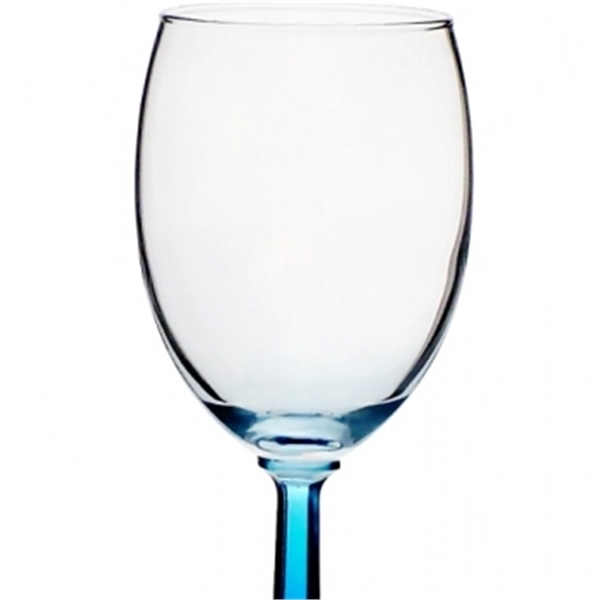 Clear 10 oz. wine glass with hexagonally shaved stem and smooth... from ASI 39552 BEL Promo