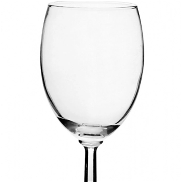 Clear 10 oz. wine glass with hexagonally shaved stem and smooth... from ASI 39552 BEL Promo