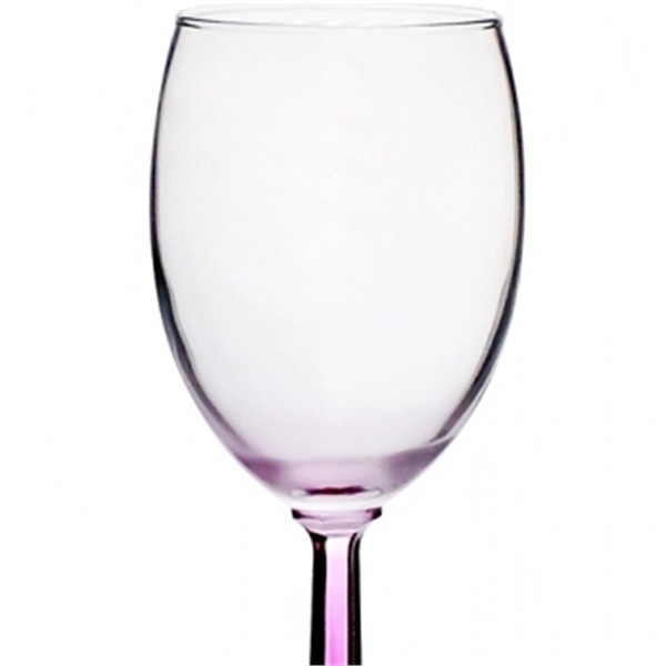 Clear 10 oz. wine glass with hexagonally shaved stem and smooth... from ASI 39552 BEL Promo