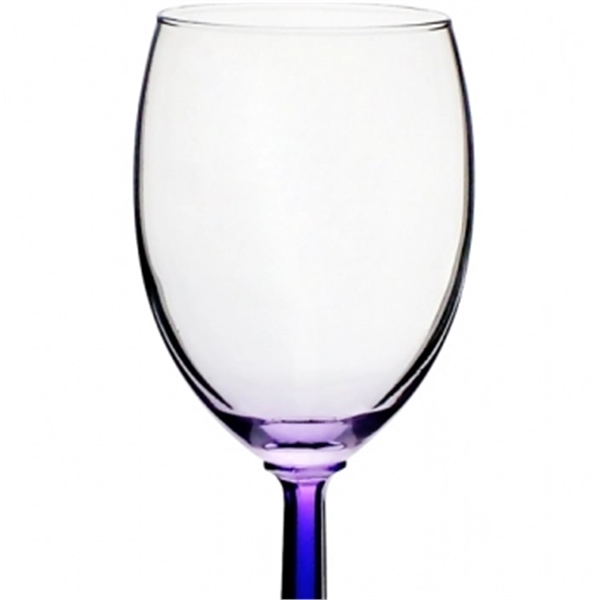 Clear 10 oz. wine glass with hexagonally shaved stem and smooth... from ASI 39552 BEL Promo