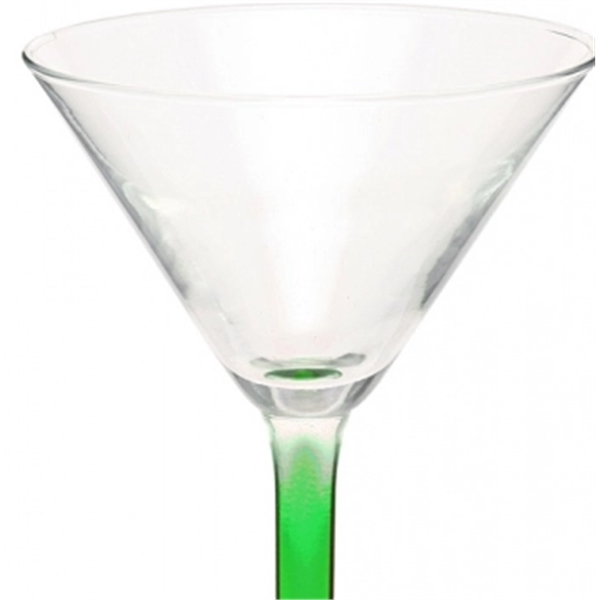 Clear 8.5 oz martini glass with a thick stem design and... from ASI 39552 BEL Promo