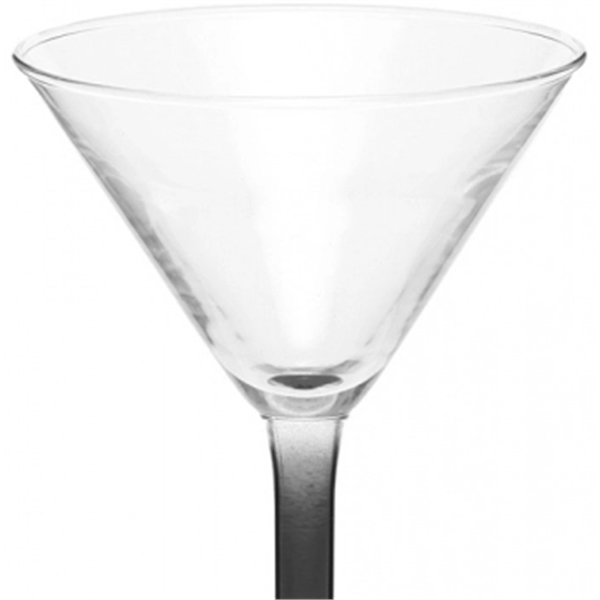 Clear 8.5 oz martini glass with a thick stem design and... from ASI 39552 BEL Promo