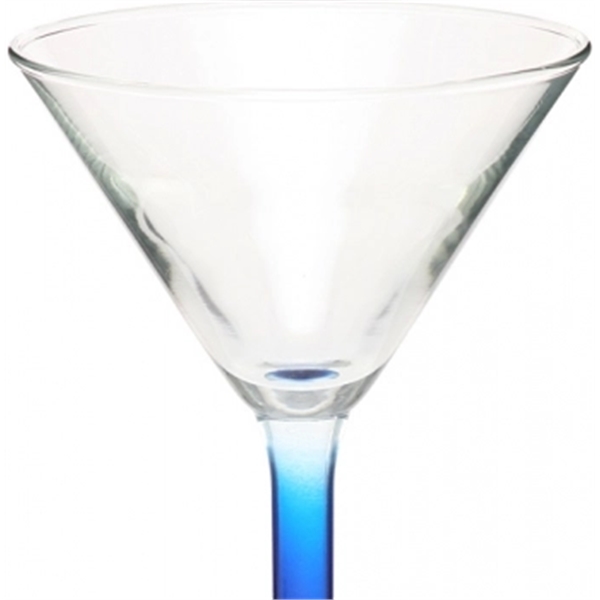 Clear 8.5 oz martini glass with a thick stem design and... from ASI 39552 BEL Promo