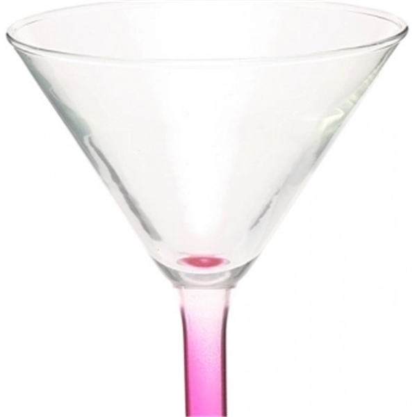 Clear 8.5 oz martini glass with a thick stem design and... from ASI 39552 BEL Promo