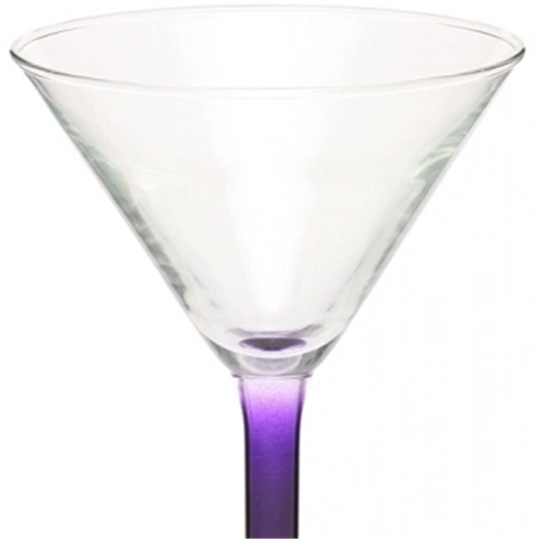 Clear 8.5 oz martini glass with a thick stem design and... from ASI 39552 BEL Promo