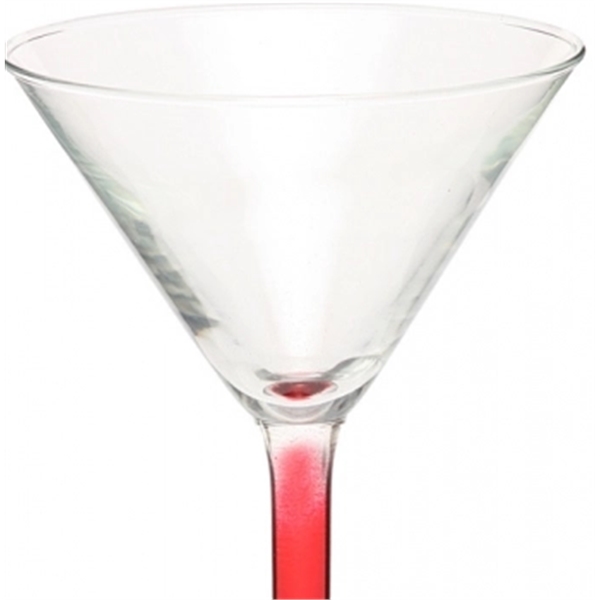 Clear 8.5 oz martini glass with a thick stem design and... from ASI 39552 BEL Promo