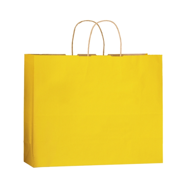 16" x 6" x 13" matte color Kraft paper shopping bag... from ASI 35290 American Ad Bag Co