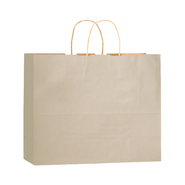 16" x 6" x 13" matte color Kraft paper shopping bag... from ASI 35290 American Ad Bag Co
