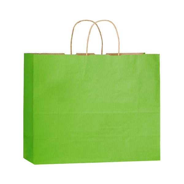 16" x 6" x 13" matte color Kraft paper shopping bag... from ASI 35290 American Ad Bag Co