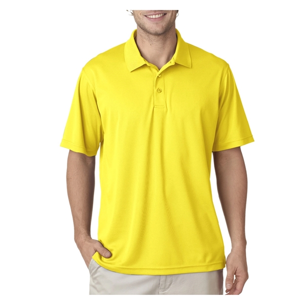 UltraClub® 4.4 oz. men's polo shirt made from 100% polyester, featuring... from ASI 39552 BEL Promo