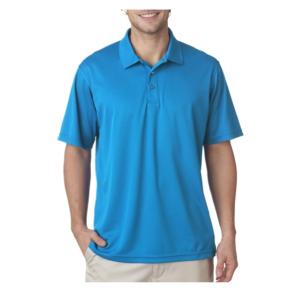 UltraClub® 4.4 oz. men's polo shirt made from 100% polyester, featuring... from ASI 39552 BEL Promo