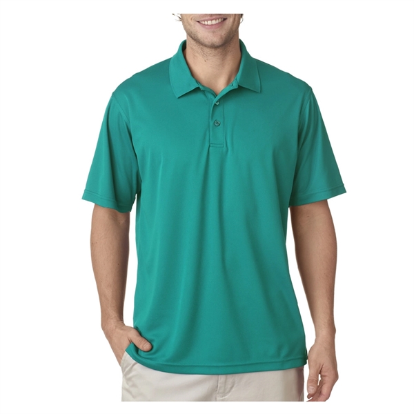 UltraClub® 4.4 oz. men's polo shirt made from 100% polyester, featuring... from ASI 39552 BEL Promo