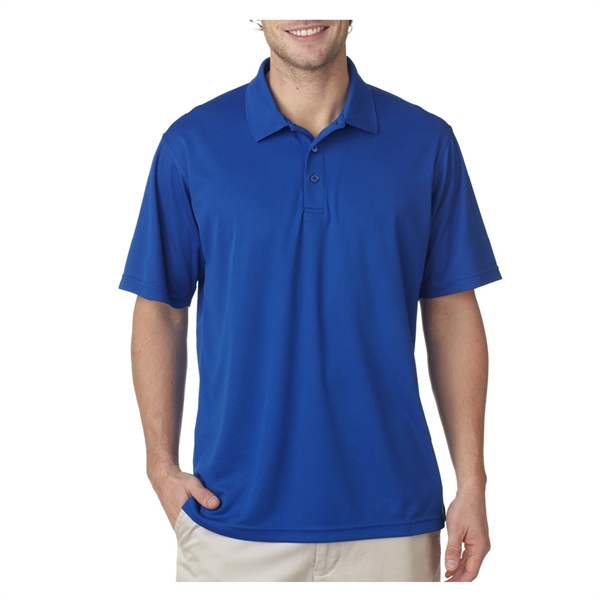 UltraClub® 4.4 oz. men's polo shirt made from 100% polyester, featuring... from ASI 39552 BEL Promo