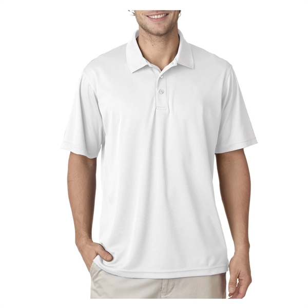 UltraClub® 4.4 oz. men's polo shirt made from 100% polyester, featuring... from ASI 39552 BEL Promo