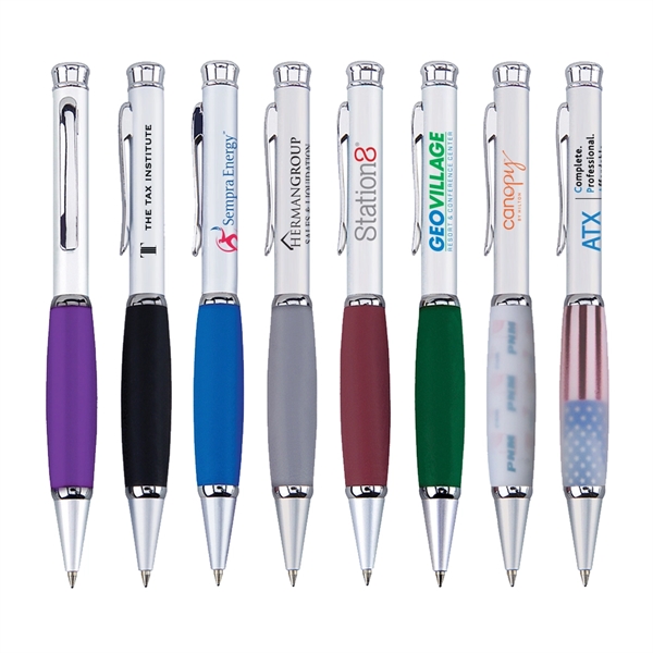 Metal Twist Action Ballpoint Pen with Rubber Grip.... from ASI 31517 Admart Products / Admart Line
