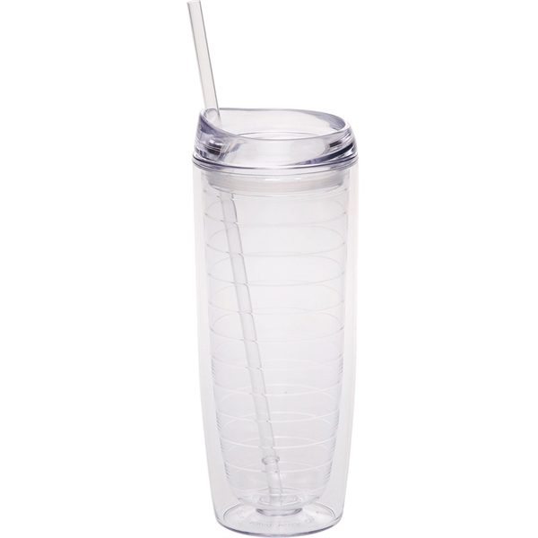 20 oz. acrylic drinking glass with double-wall insulation, slide-lock spill-proof mechanism... from ASI 39552 BEL Promo