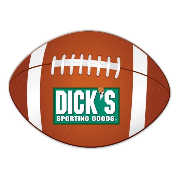 Full color process football shaped coaster that is durable and absorbent... from ASI 90807 Tekweld