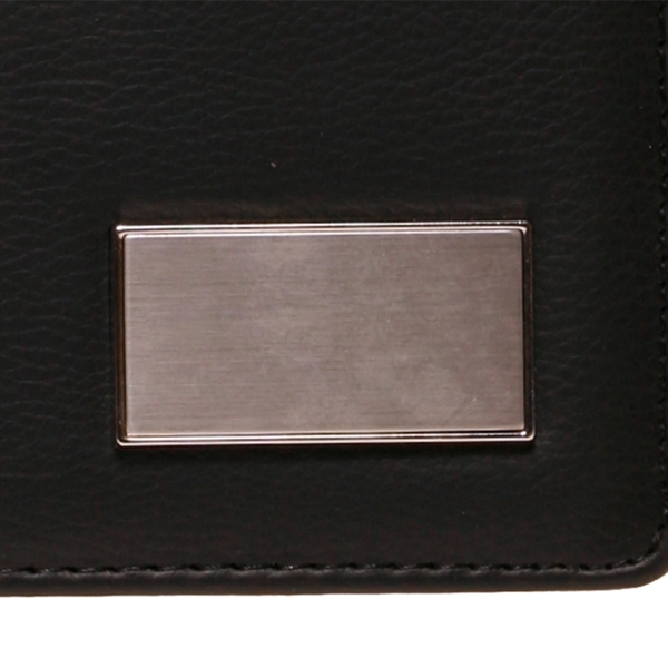 9.5" x 12.75" stitched leather portfolio.... from ASI 39552 BEL Promo