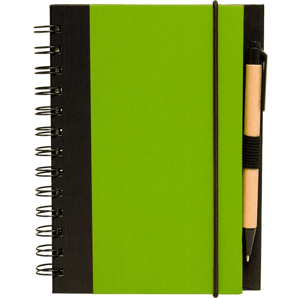 5 x 7 in Eco Friendly Spiral Notebook with Pen.... from ASI 39552 BEL Promo
