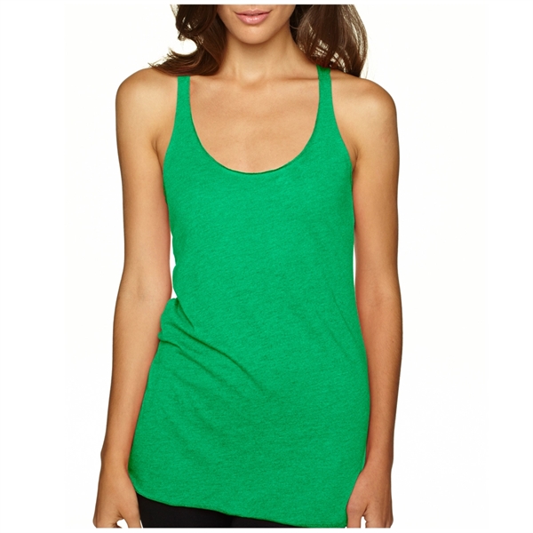 Next Level racerback tank top made of 50/25/25 polyester/ring-spun combed cotton/rayon... from ASI 39552 BEL Promo