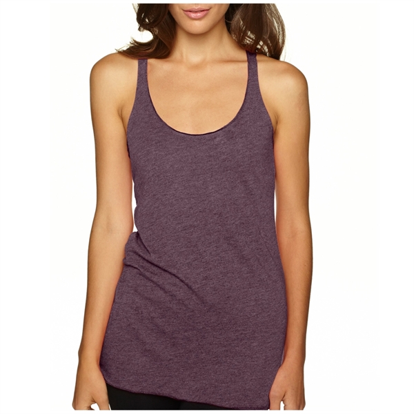 Next Level racerback tank top made of 50/25/25 polyester/ring-spun combed cotton/rayon... from ASI 39552 BEL Promo