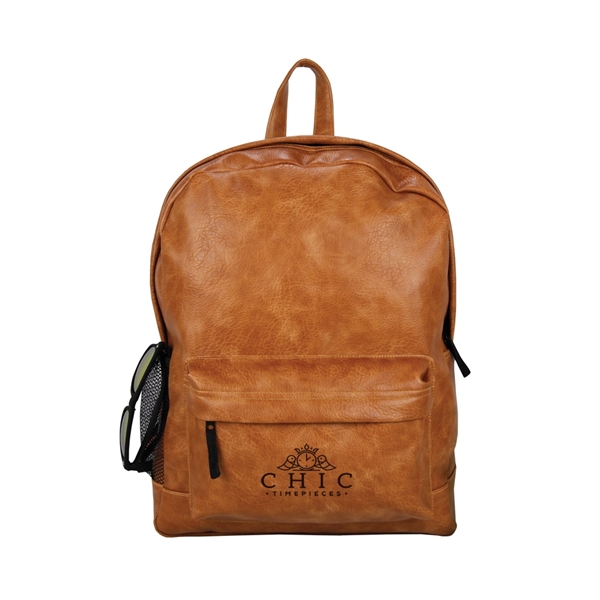 Vegan Leather Backpack made from faux leather... from ASI 57702 GoodHopeBags, Inc.