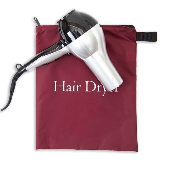 Hair Dryer Bag with zipper closure and webbing hang loop.... from ASI 41630 Brave USA / Brave USA
