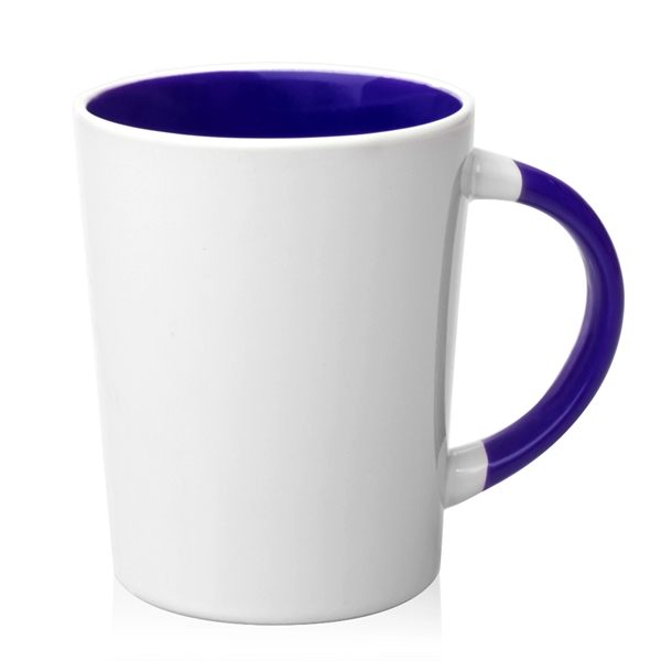 13 oz. two-tone latte mug with handle that matches color on... from ASI 39552 BEL Promo