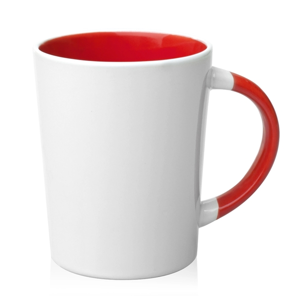 13 oz. two-tone latte mug with handle that matches color on... from ASI 39552 BEL Promo