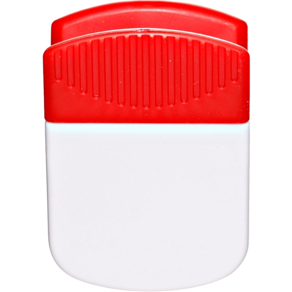 Square, plastic clip with strong magnet on back.... from ASI 39552 BEL Promo