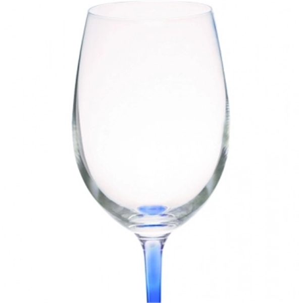 13.8 oz. 100% Lead free crystal wine glass; with custom colored... from ASI 39552 BEL Promo