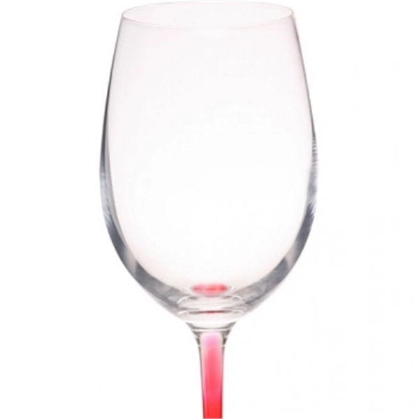 13.8 oz. 100% Lead free crystal wine glass; with custom colored... from ASI 39552 BEL Promo