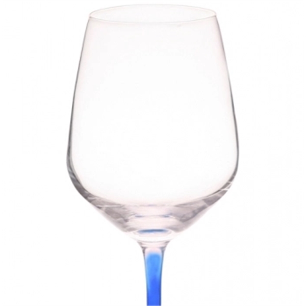 13 oz. 100% Lead free crystal wine glass; with custom colored... from ASI 39552 BEL Promo