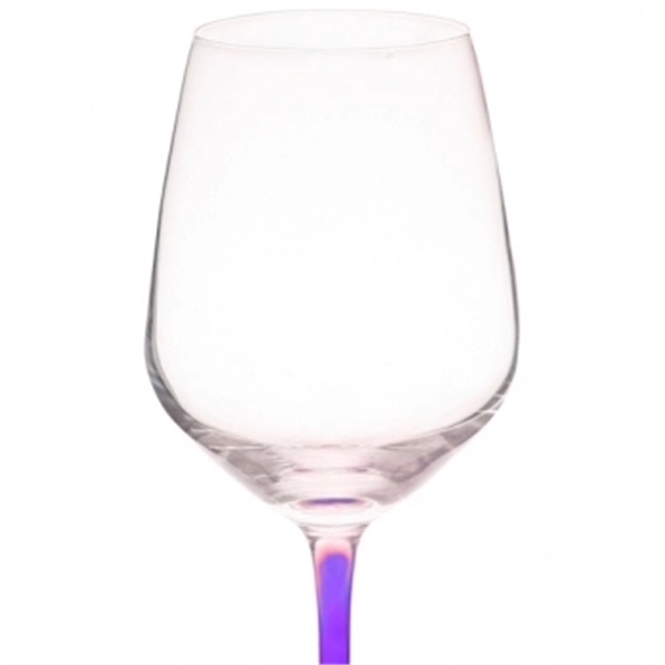 13 oz. 100% Lead free crystal wine glass; with custom colored... from ASI 39552 BEL Promo