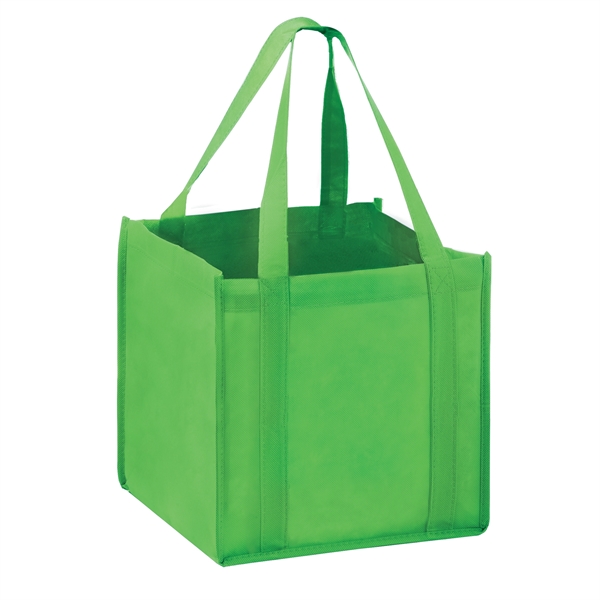 10" x 10" x 10" non-woven polypropylene tote with poly board... from ASI 35290 American Ad Bag Co