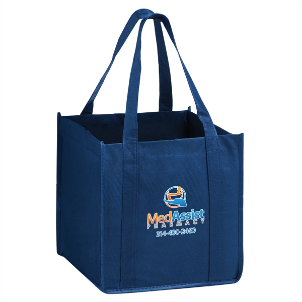 10" x 10" x 10" non-woven polypropylene tote with poly board... from ASI 35290 American Ad Bag Co
