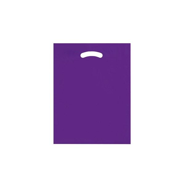 12" x 15" x 3" LDPE plastic bag with die-cut fold... from ASI 35290 American Ad Bag Co