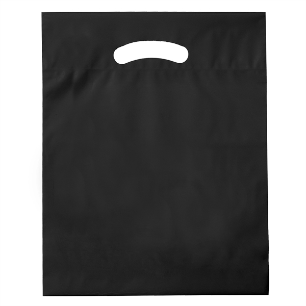 12" x 15" x 3" LDPE plastic bag with die-cut fold... from ASI 35290 American Ad Bag Co