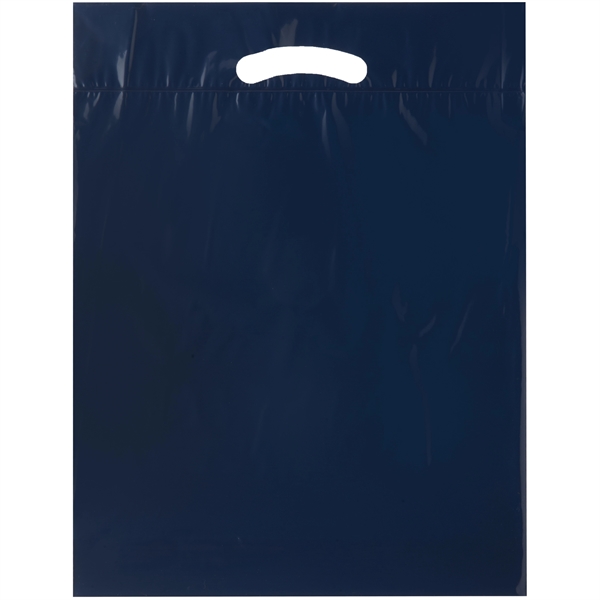 12" x 15" x 3" LDPE plastic bag with die-cut fold... from ASI 35290 American Ad Bag Co