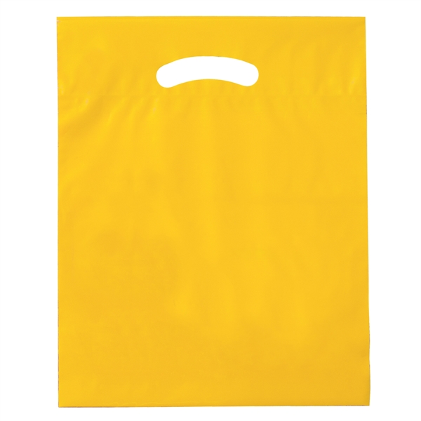 12" x 15" x 3" LDPE plastic bag with die-cut fold... from ASI 35290 American Ad Bag Co