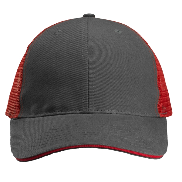 Six panel, structured trucker-style cap with two-tone vibrant coloring.... from ASI 39552 BEL Promo
