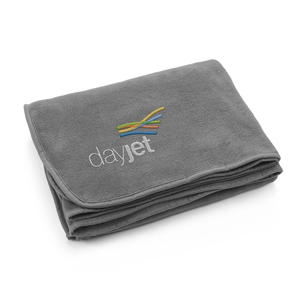 50" x 60" micro plush, coral-fleece blanket with matching tricot binding.... from ASI 88060 Snugz/USA Inc / Sweda®