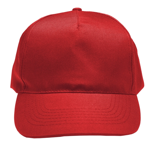 Five-panel unconstructed cap with hook & loop closure, curved visor, and... from ASI 39552 BEL Promo