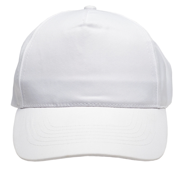 Five-panel unconstructed cap with hook & loop closure, curved visor, and... from ASI 39552 BEL Promo