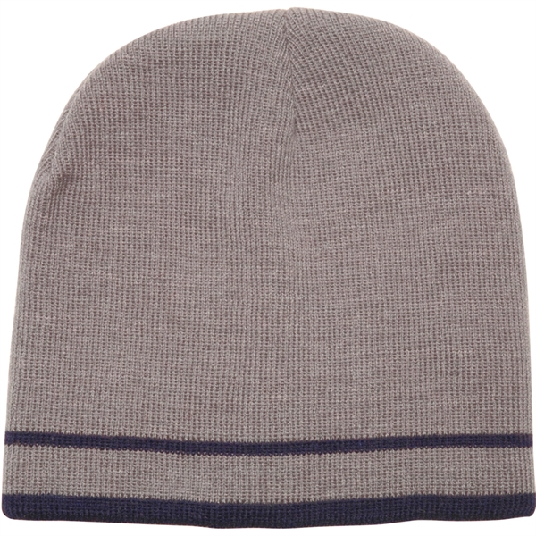 Knit Beanies With Double Stripe.... from ASI 39552 BEL Promo