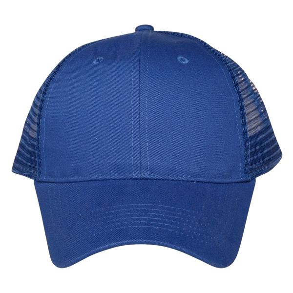 100% Cotton front deluxe twill air mesh back cap.... from ASI 39552 BEL Promo