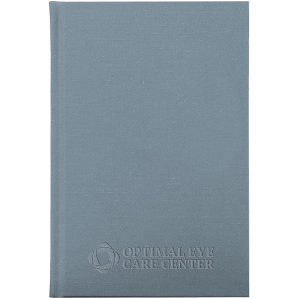 5.25" x 8.25" USA made Journal, linen-like cloth hard covers, deboss,... from ASI 91340 Journalbooks/Timeplanner Calendars