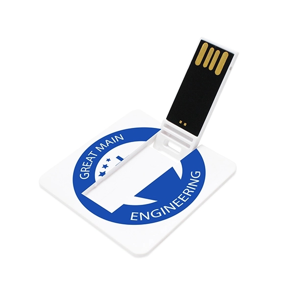 USB drive with the largest printable area yet, two imprintable sides... from ASI 63776 KTI Networks Inc / KTI Promo